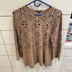 Beige 3/4 length shirt
